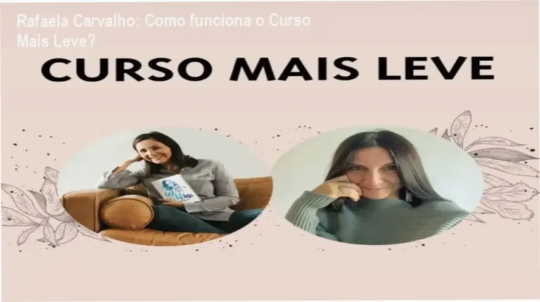 Curso Mais Leve Rafaela Carvalho bastidores e funcionamento em áudio