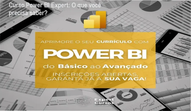 Curso Power BI Expert: bastidores do treinamento e visualização interna de aulas práticas