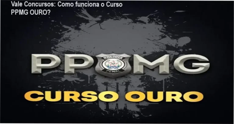 Curso PPMG OURO Vale Concursos bastidores funcionamento visão interna