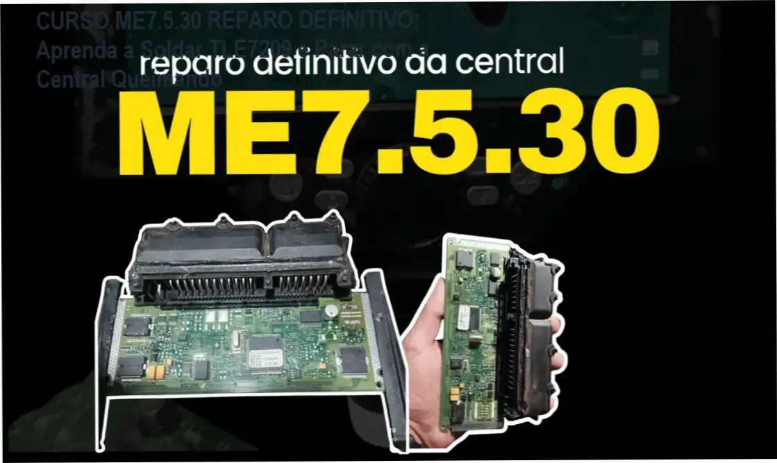 Curso Reparo Definitivo ME7.5.30 da Power-On Eletrônica com suporte prático e método validado