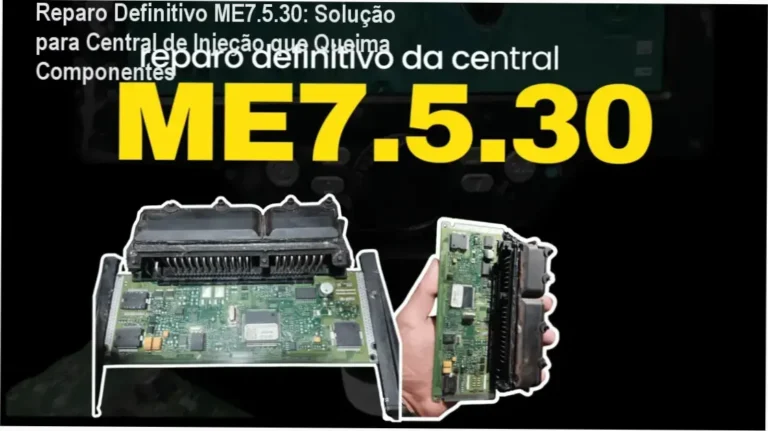 PIN 18 do chicote, capacitor 35V e componente L9929 da ME7.5.30 em setup de banco de testes com marcações de solda