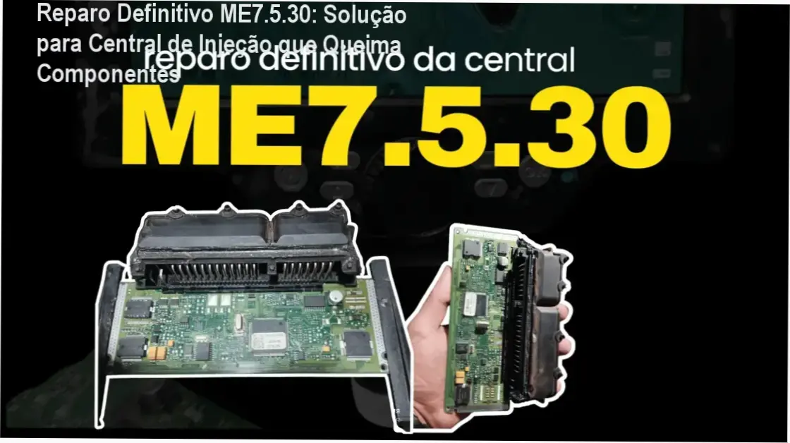 PIN 18 do chicote, capacitor 35V e componente L9929 da ME7.5.30 em setup de banco de testes com marcações de solda