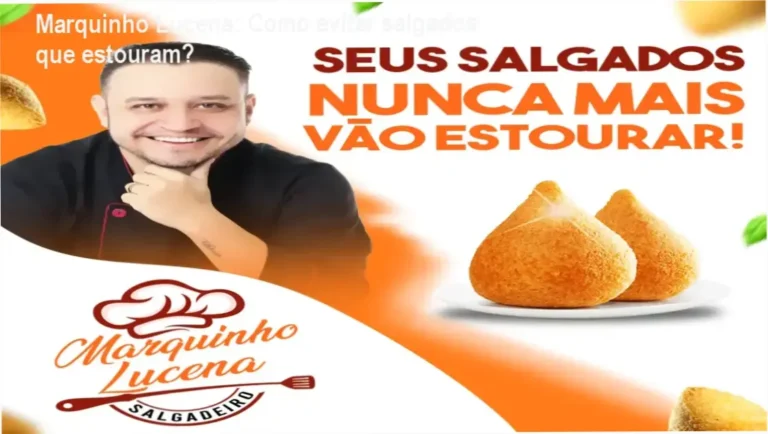 Curso de Salgados Marquinho Lucena bastidores e funcionamento interno da pré-mistura
