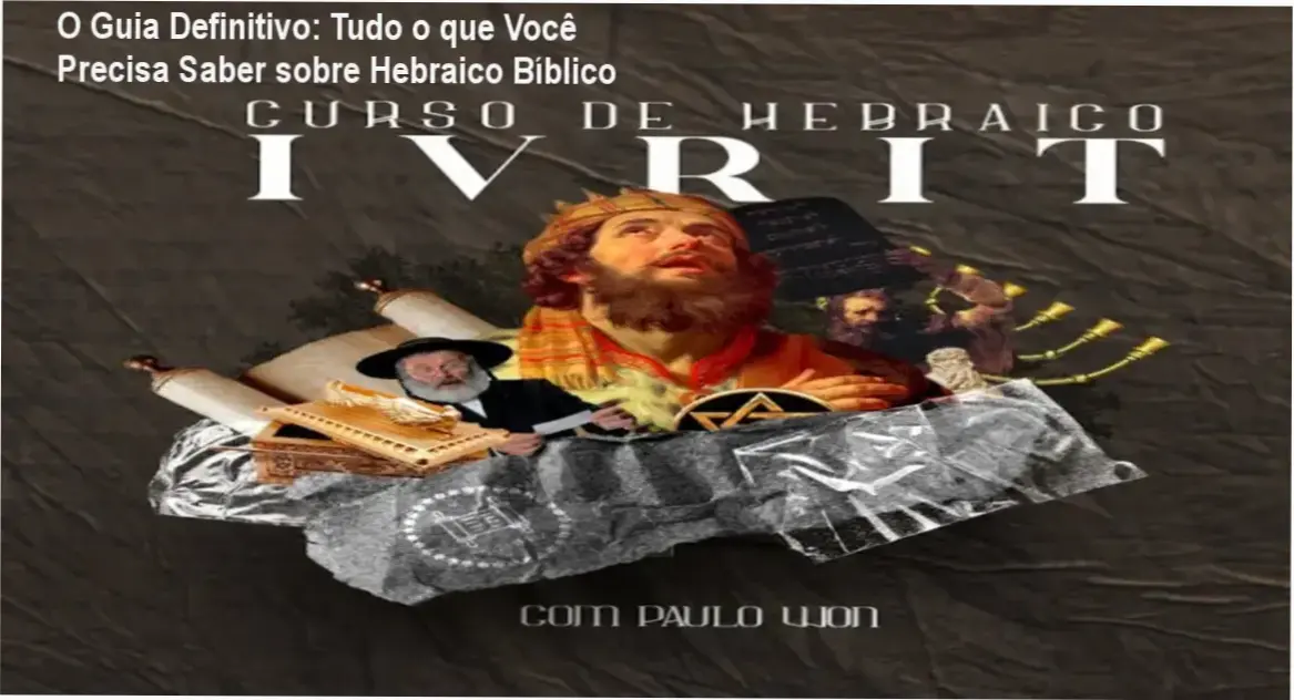 Curso online sobre Hebraico Bíblico com aluno estudando em casa