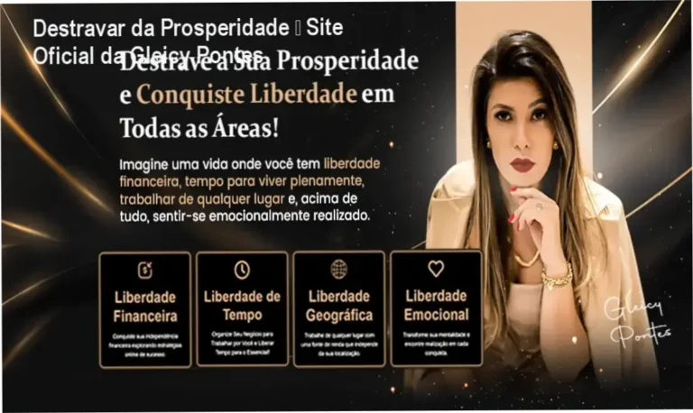 Destravar da Prosperidade página oficial da Gleicy Pontes