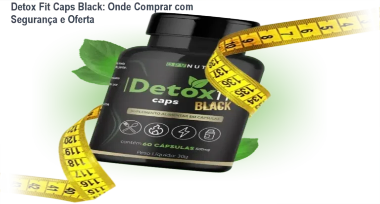 Detox Fit Caps Black cupom de desconto - compra segura
