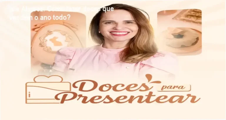 Doces para Presentear Ísis Alvarez bastidores e visão interna do curso online