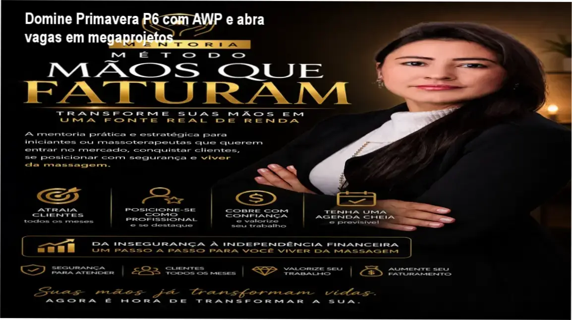 Domine o Primavera P6 com AWP – carreira de engenheiro em megaprojetos industriais