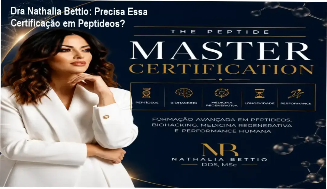 Dra Nathalia Bettio por trás dos bastidores da Certificação The Peptide Master