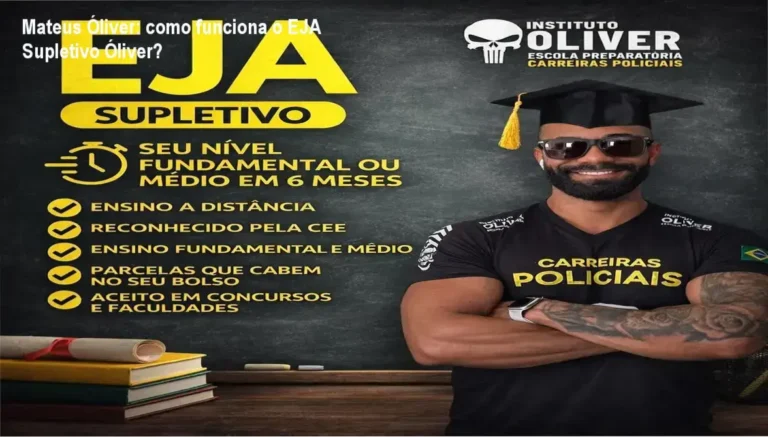 EJA Supletivo Óliver Mateus Óliver bastidores funcionamento visão interna
