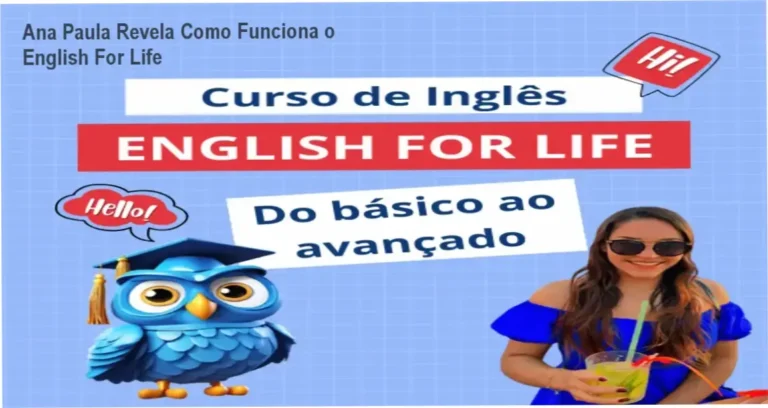 English For Life Ana Paula bastidores e funcionamento interno do curso
