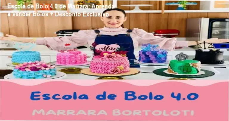 Escola de Bolo 4.0 de Marrara Bortoloti, confeiteira autorizada na Hotmart com 9 anos de experiência em empreendedorismo.