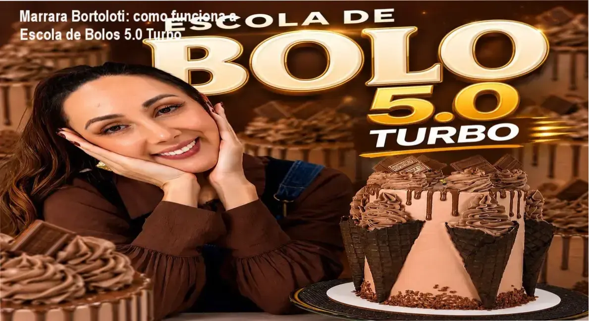 Escola de Bolos 5.0 Turbo Marrara Bortoloti bastidores e funcionamento interno do curso
