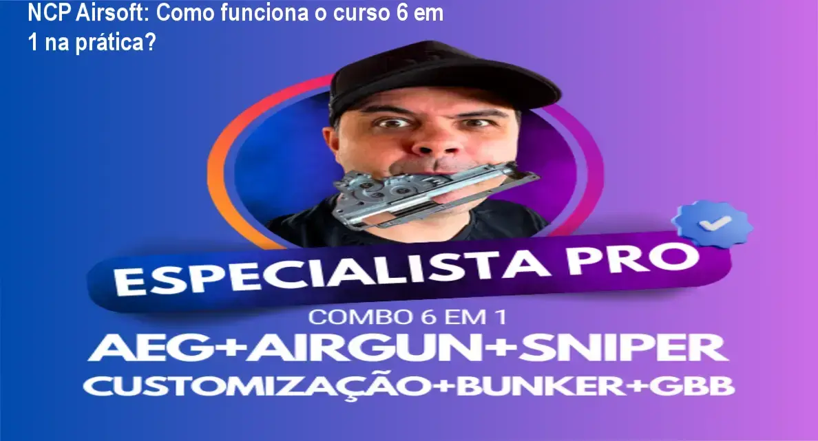 Especialista PRO 6 em 1 NCP Airsoft Jack bastidores e funcionamento interno do treinamento