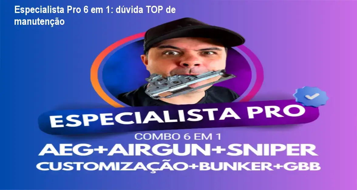Especialista Pro + bastidores da manutenção
