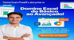 Domine Excel e PowerBI e abra portas no mercado