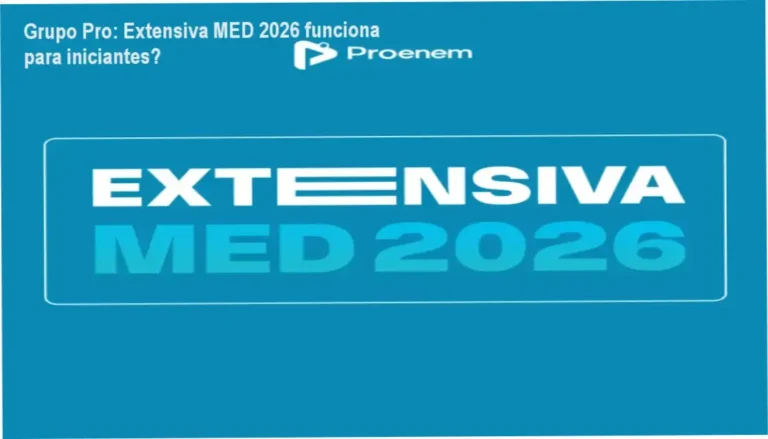 Extensiva MED 2026 Grupo Pro bastidores e funcionamento interno do curso