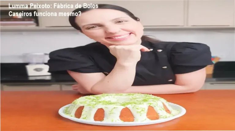 Fábrica de Bolos Caseiros de Lumma Peixoto mostrando bastidores e o método de confeitaria