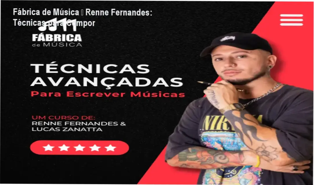 Fábrica de Música de Renne Fernandes – aplicação prática para compositores profissionais