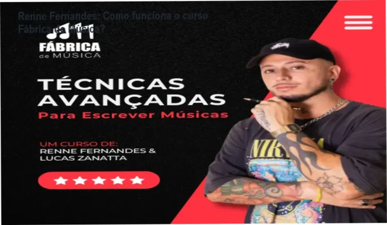 Fábrica de Música Renne Fernandes bastidores e funcionamento interno do curso