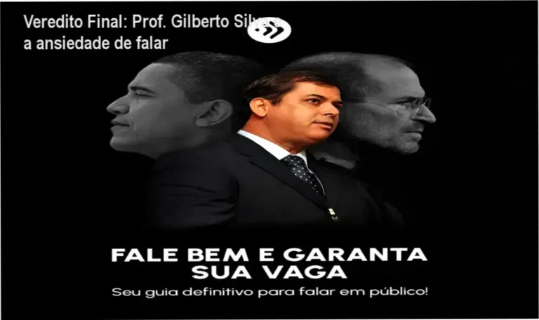 Prof. Gilberto Silva demonstra técnica de oratória interna do curso Fale Bem e Garanta a Sua Vaga