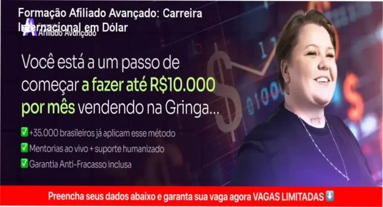 Formação Afiliado Avançado de Taynã Gauche – carreira internacional e aplicação prática