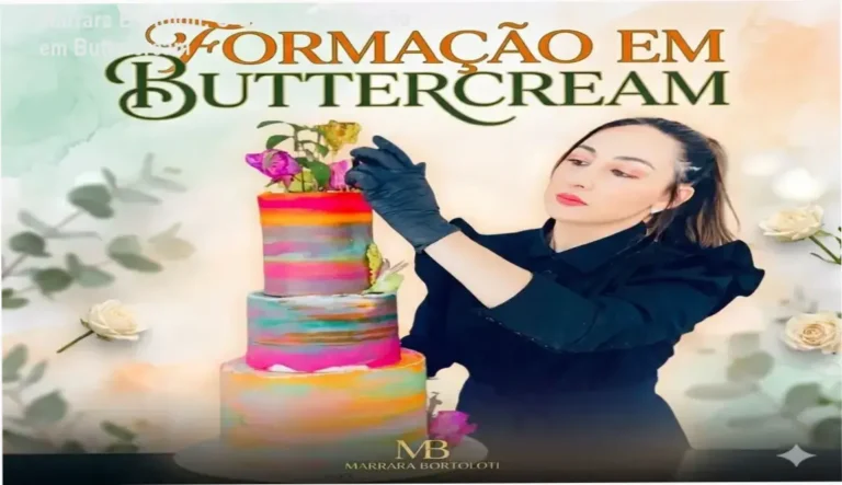 Detalhes técnicos e bastidores da Formação em Buttercream de Marrara Bortoloti