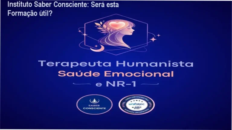 Formação em Terapias Humanistas, Saúde Emocional e NR-1 do Instituto Saber Consciente – visão interna do curso