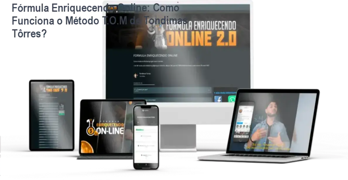 Fórmula Enriquecendo Online e Método T.O.M com Tondimas Tôrres - Bastidores do Treinamento Online