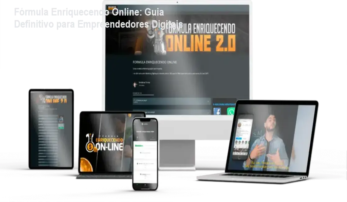 Fórmula Enriquecendo Online por trás das cenas - visto técnico
