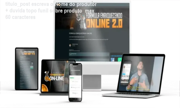 Fórmula Enriquecendo Online - Acesso ao método T.O.M e mentorias exclusivas