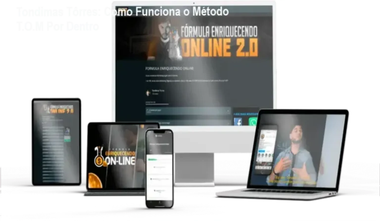 Fórmula Enriquecendo Online Tondimas Tôrres bastidores e funcionamento interno do curso