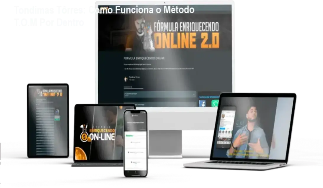 Fórmula Enriquecendo Online Tondimas Tôrres bastidores e funcionamento interno do curso