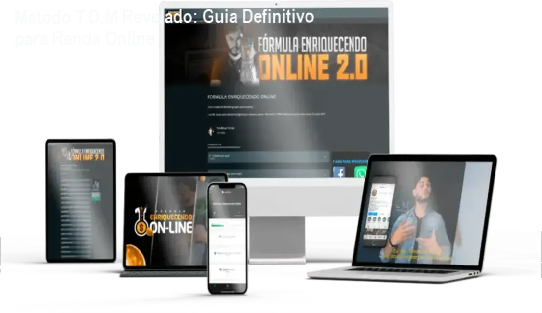 Fórmula Enriquecendo Online por trás das mentorias e sistema de vendas digital