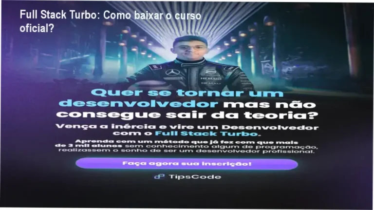 Página de download oficial do curso Full Stack Turbo