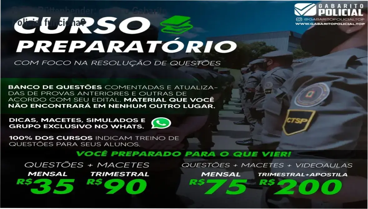 Gabarito Policial Paulo Büttenbender bastidores funcionamento visão interna