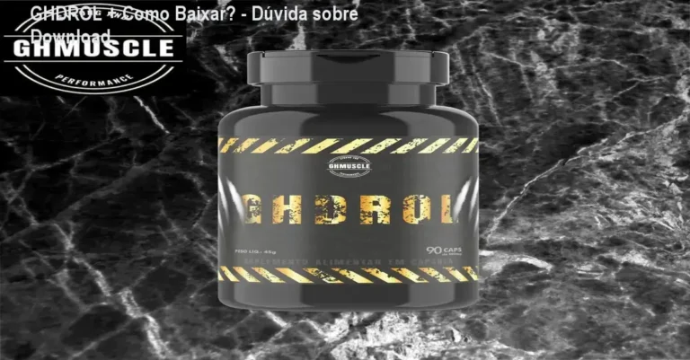 Garrafa do suplemento GHDROL com destaque para os benefícios de hipertrofia e performance