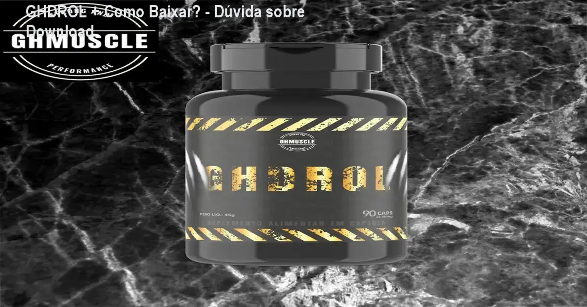 Garrafa do suplemento GHDROL com destaque para os benefícios de hipertrofia e performance