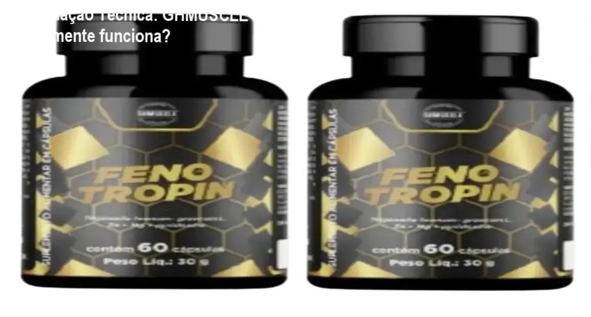 Suplemento Fenotropin da GHMUSCLE com feno-grego para energia e libido