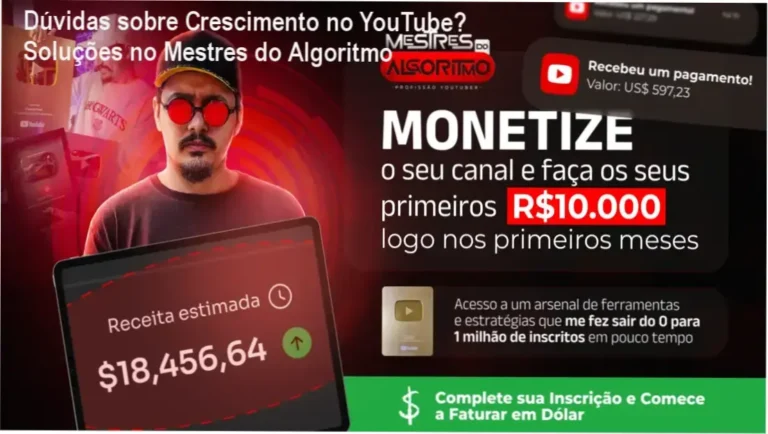 Guia prático com templates e automação para crescimento no YouTube sem aparecer.
