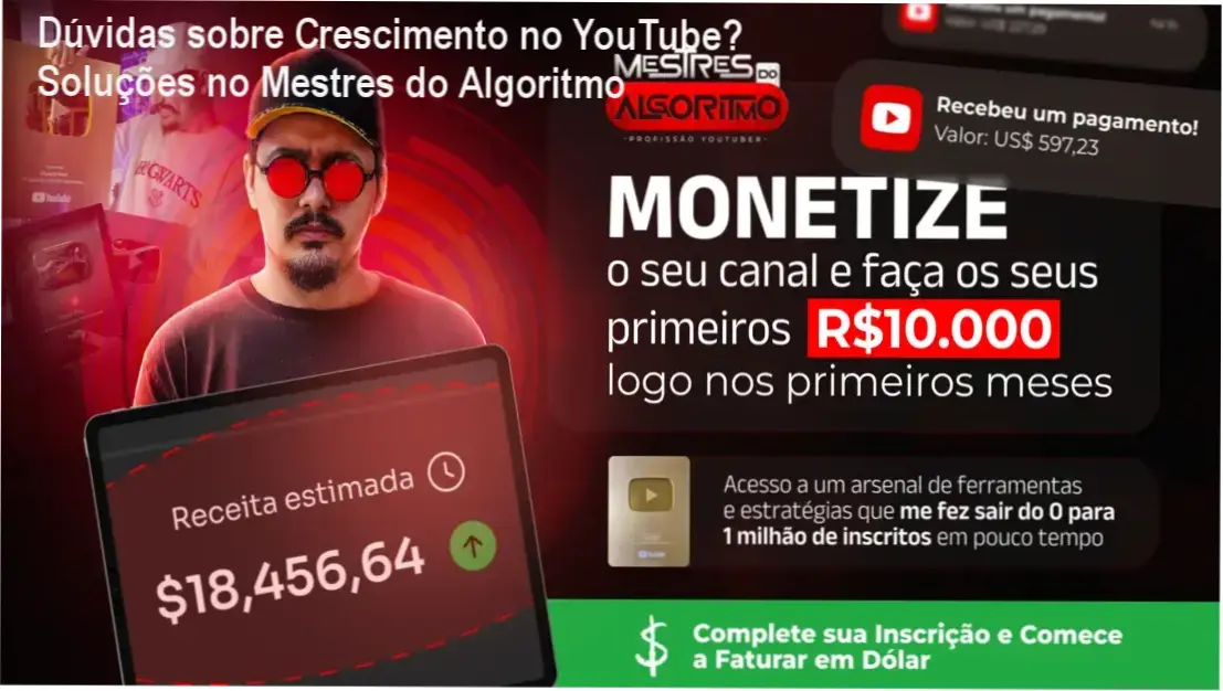 Guia prático com templates e automação para crescimento no YouTube sem aparecer.