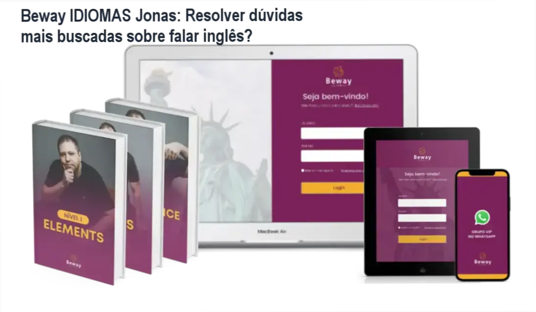 Curso Beway IDIOMAS Jonas ensina falar inglês com confiança