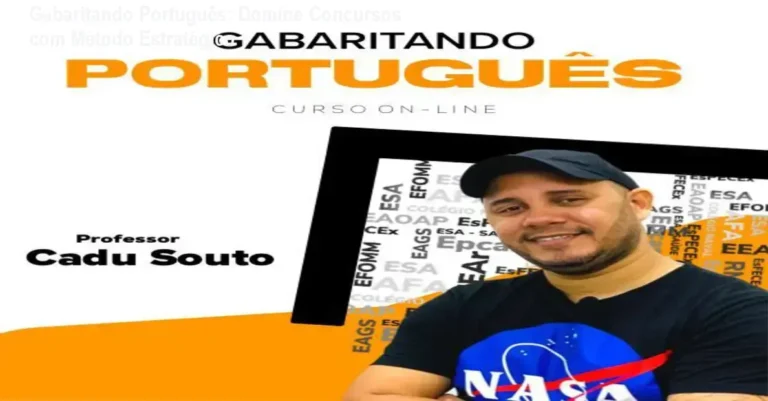 Professor Cadu Souto ministrando aula de português para concursos públicos