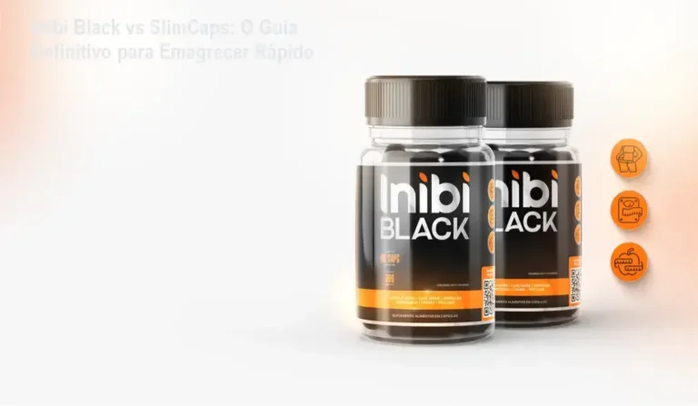 Imagem mostrando comparação entre Inibi Black e outros termogênicos com benefícios destacados