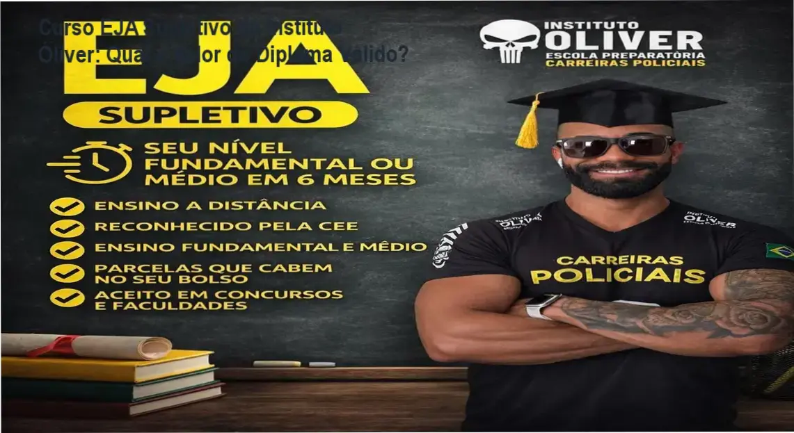 Apostila do Curso EJA Supletivo do Instituto Óliver com conteúdo online apropriado para estudos flexíveis
