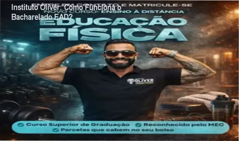 Instituto Óliver bastidores e funcionamento interno do curso de Educação Física EAD