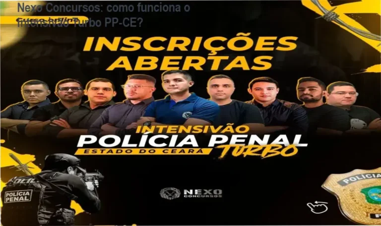 Intensivão Turbo Polícia Penal do Ceará Nexo Concursos bastidores e funcionamento interno