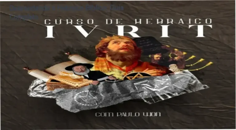 Aluno aprendendo hebraico bíblico com guia completo