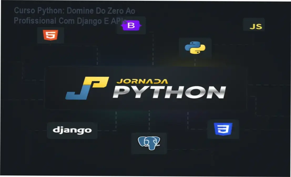 Captura de tela do portal do curso com projetos Python e código em tela, mostrando interface de aprendizado prático