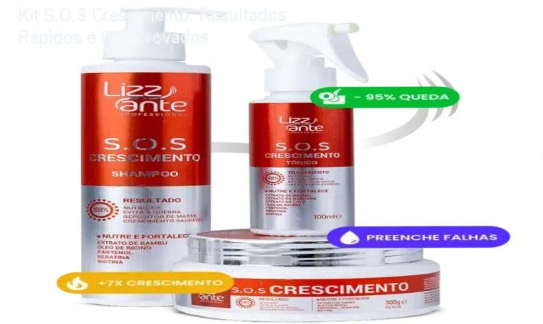 Kit S.O.S Crescimento para mulheres e homens com queda capilar